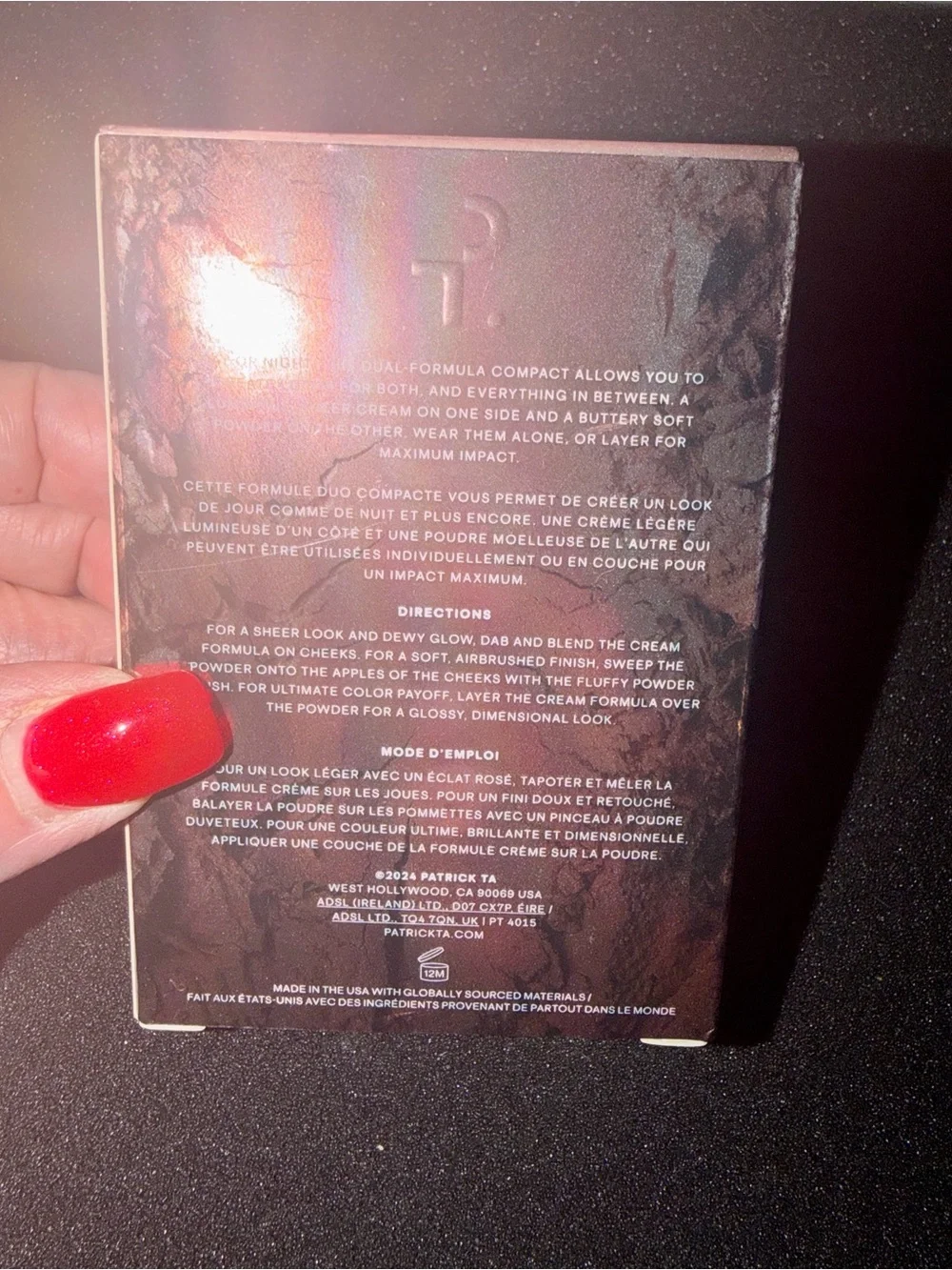 PATRICK TA BEAUTY Major Headlines Double-Take Crème & Powder Blush Duo NEW